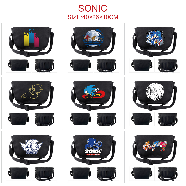 Sonic anime messenger bag 40*26*10cm