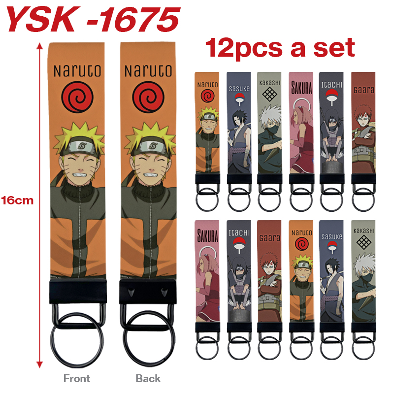 Naruto anime keychain 12 pcs a set