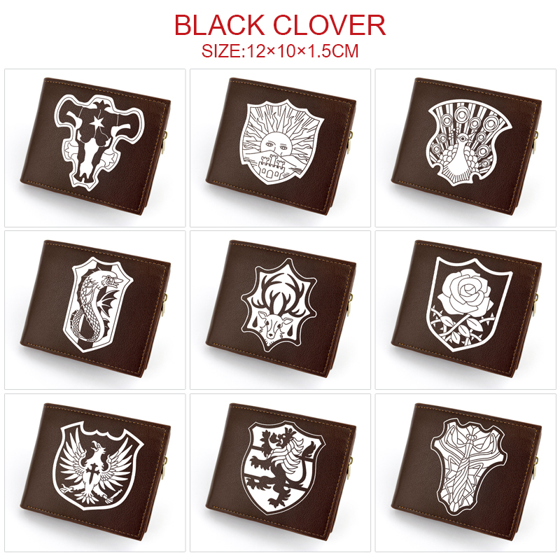 Black Clover anime wallet 12*10*1.5cm