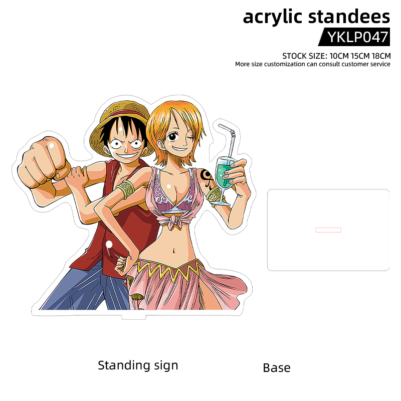 One piece anime Standing Plates 15cm