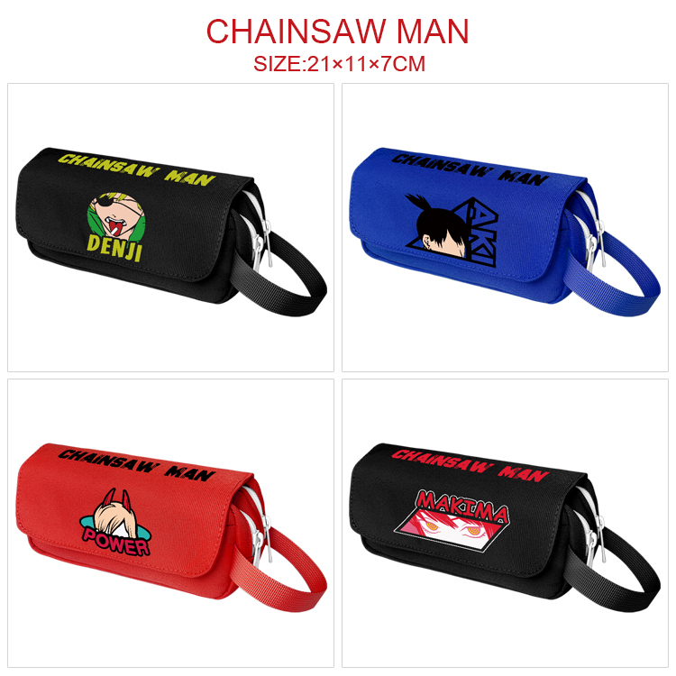 chainsaw man anime pencil bag 21*11*7cm