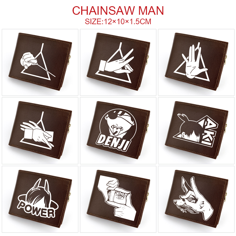 chainsaw man anime wallet 12*10*1.5cm