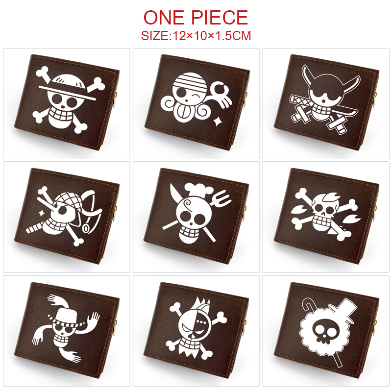 One piece anime wallet 12*10*1.5cm