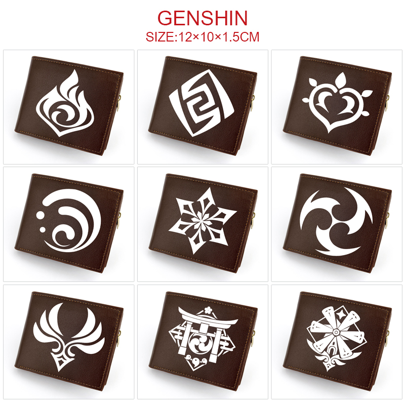 Genshin Impact anime wallet 12*10*1.5cm