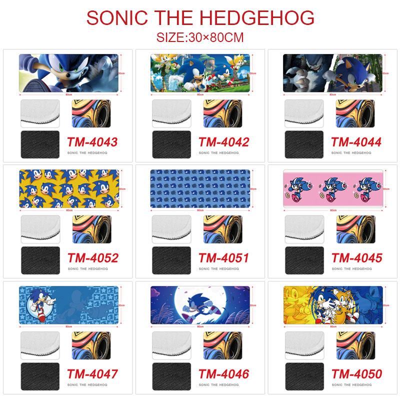 Sonic anime Mouse pad 30*80cm