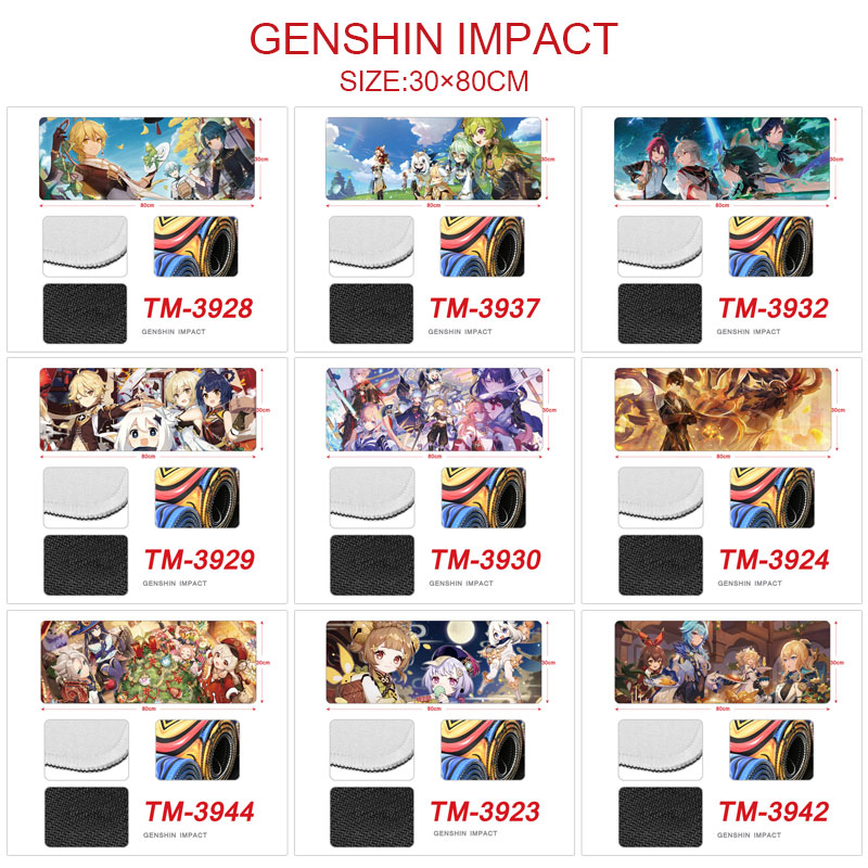 Genshin Impact anime Mouse pad 30*80cm