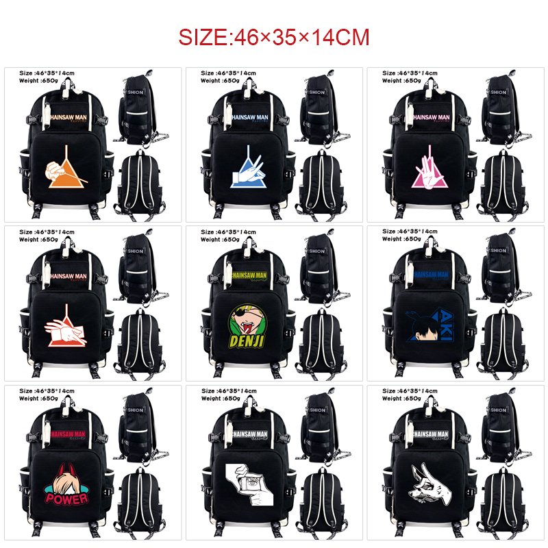 chainsaw man anime Backpack bag