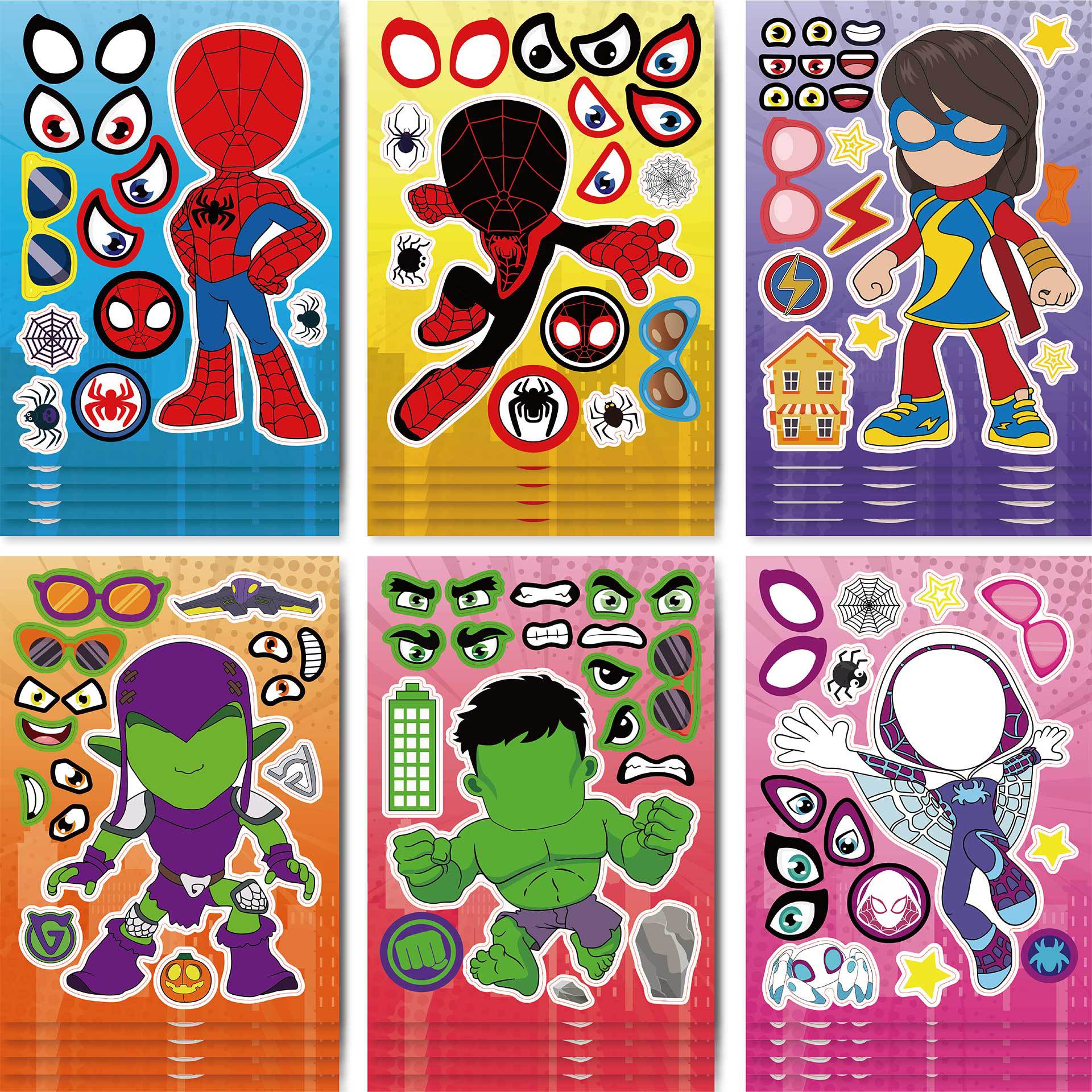 Avengers anime DIY sticker price for 12 pcs