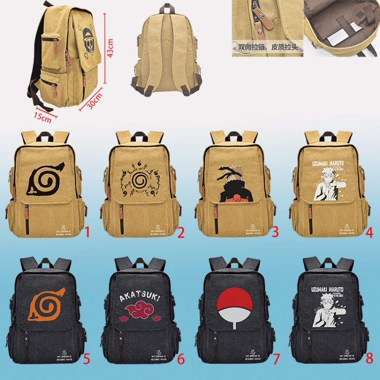 Naruto anime backpack