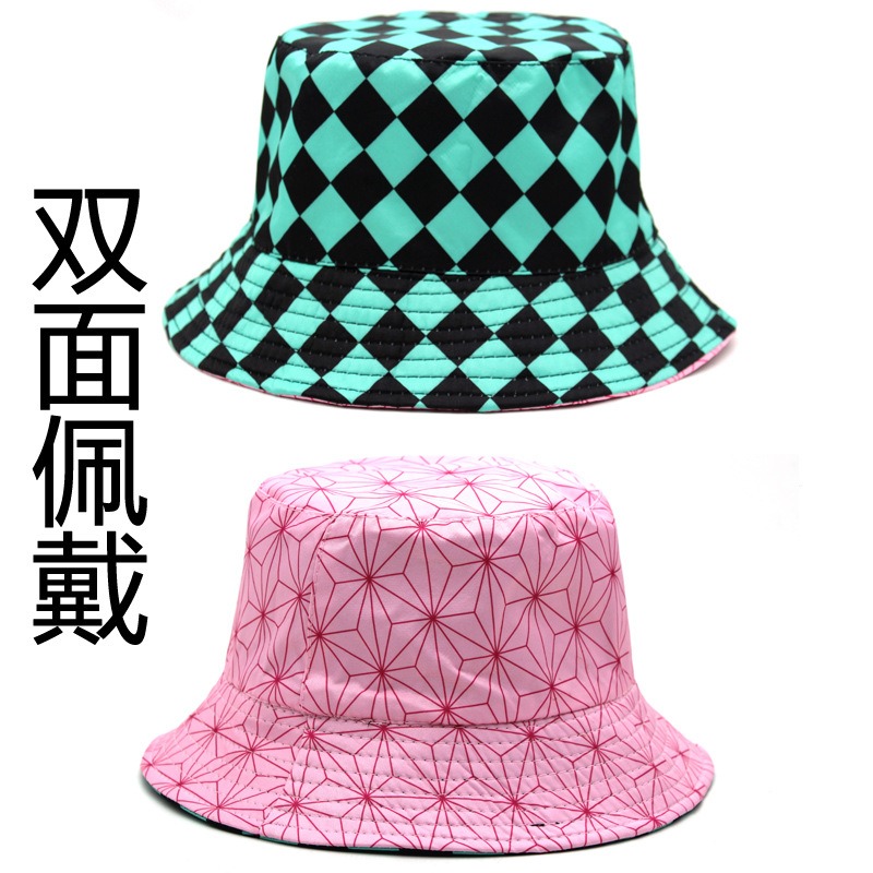 demon slayer kimets anime hat（double sided wear）