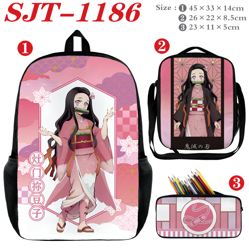 demon slayer kimets anime Backpack a set