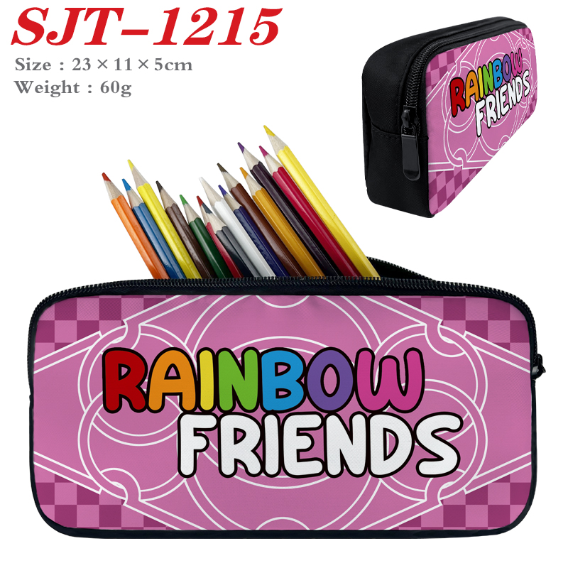 rainbow friends anime pencil bag