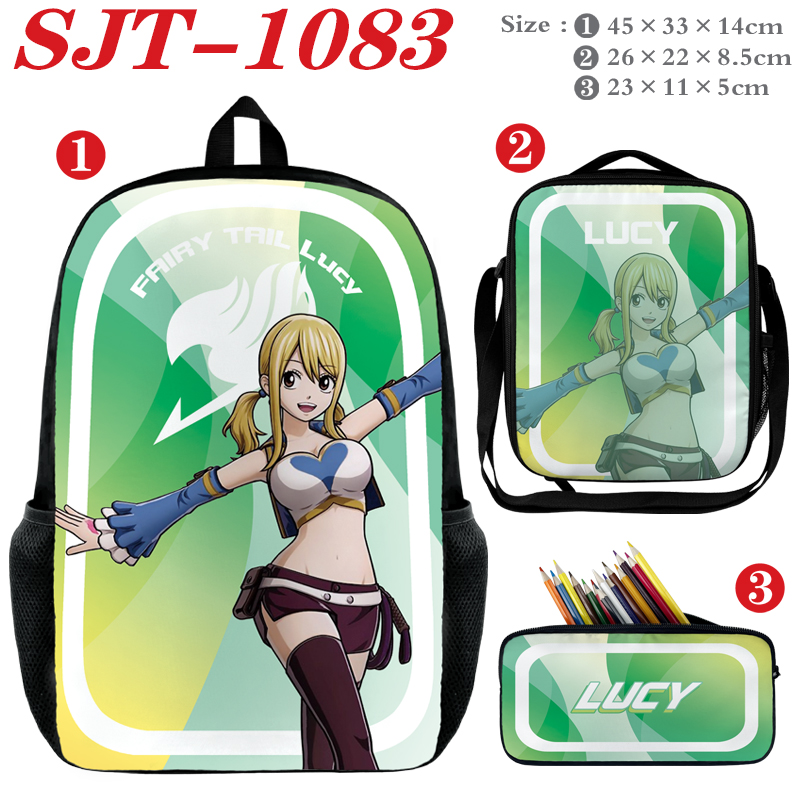 Fairy Tail anime Backpack a set