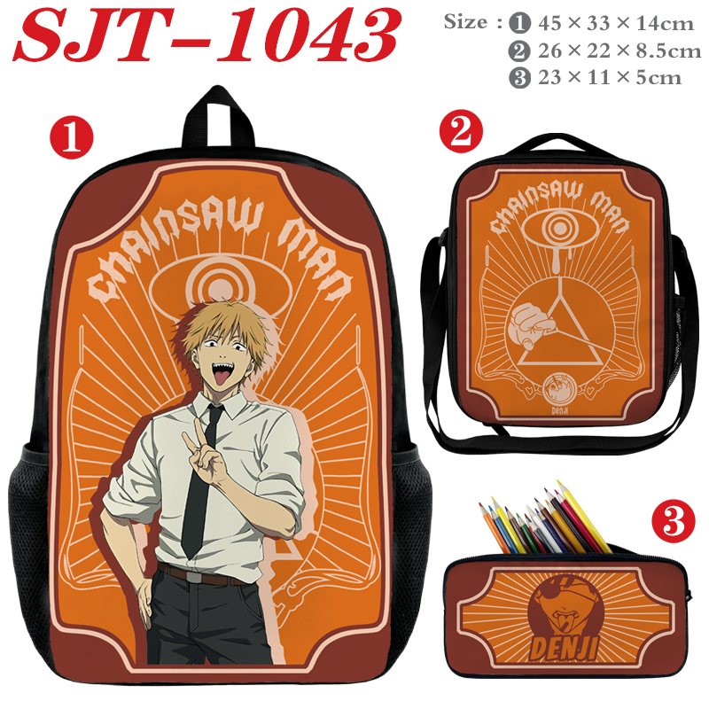 chainsaw man anime Backpack a set