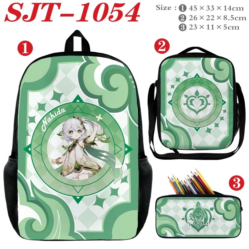 Genshin Impact anime Backpack a set