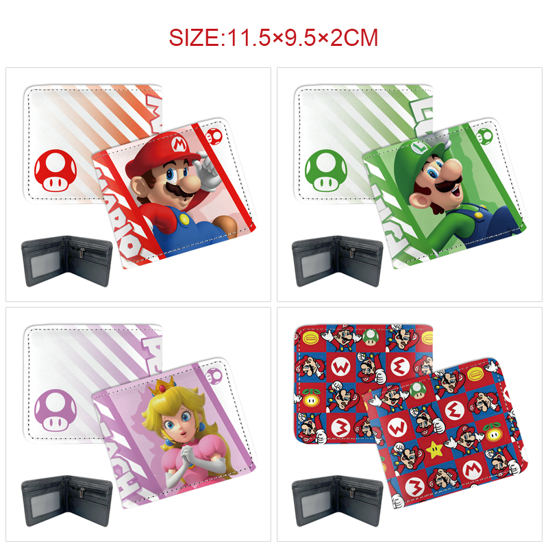 super Mario anime wallet 11.5*9.5*2cm