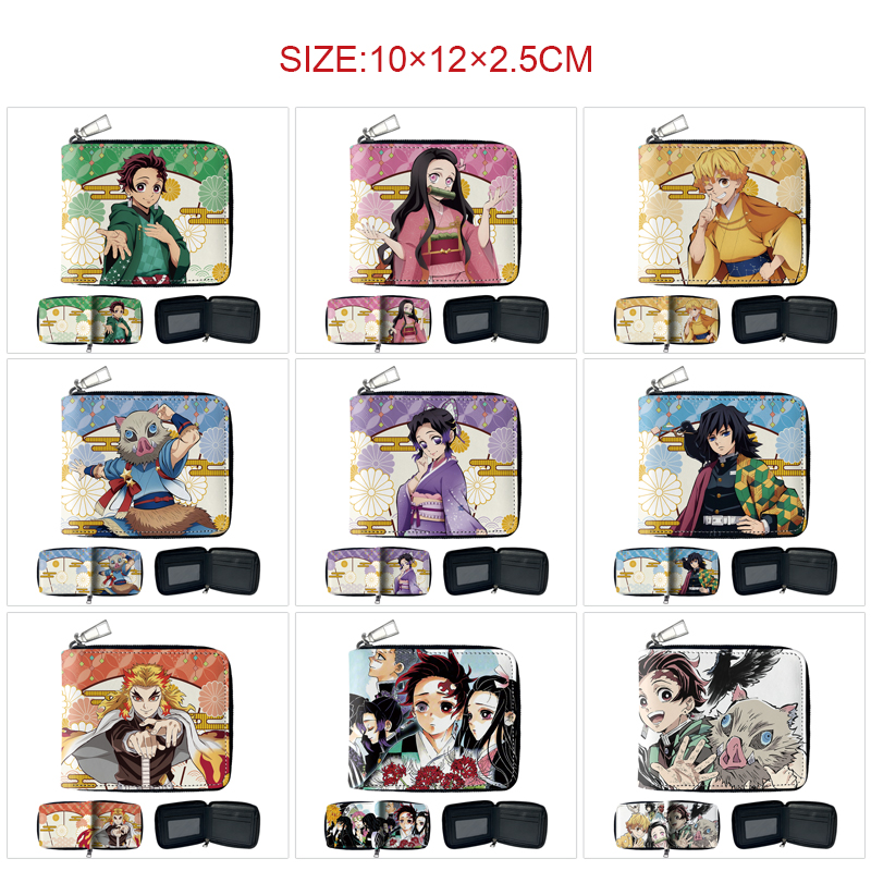 demon slayer kimets anime wallet 10*12*2.5cm