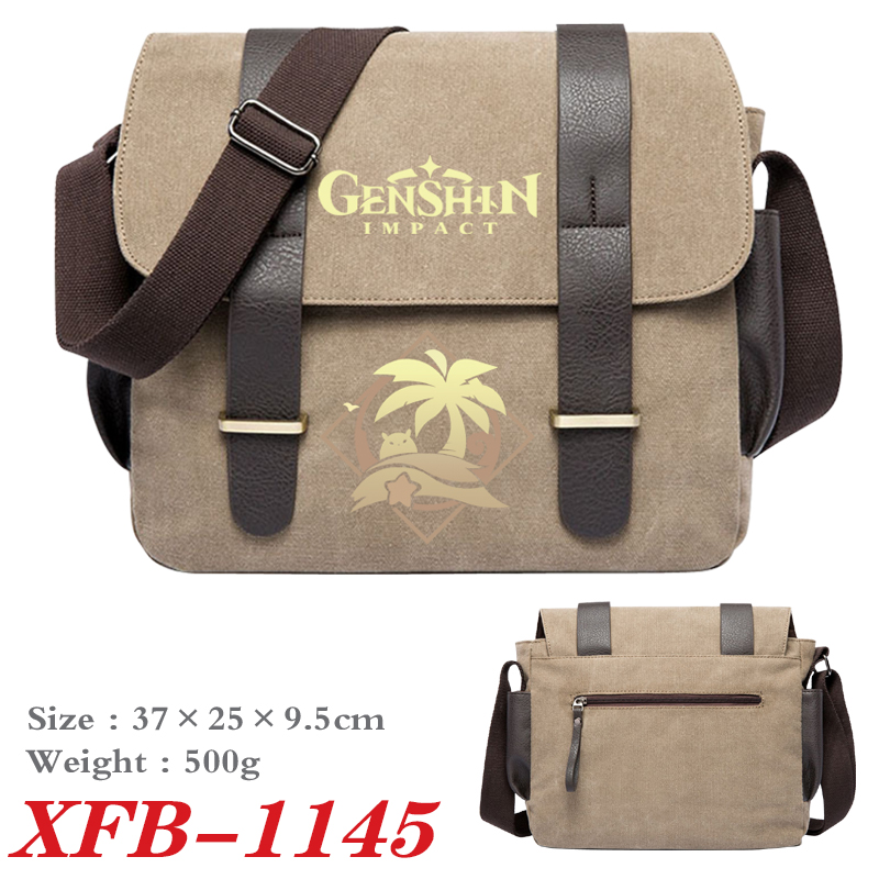 Genshin Impact anime messenger bag