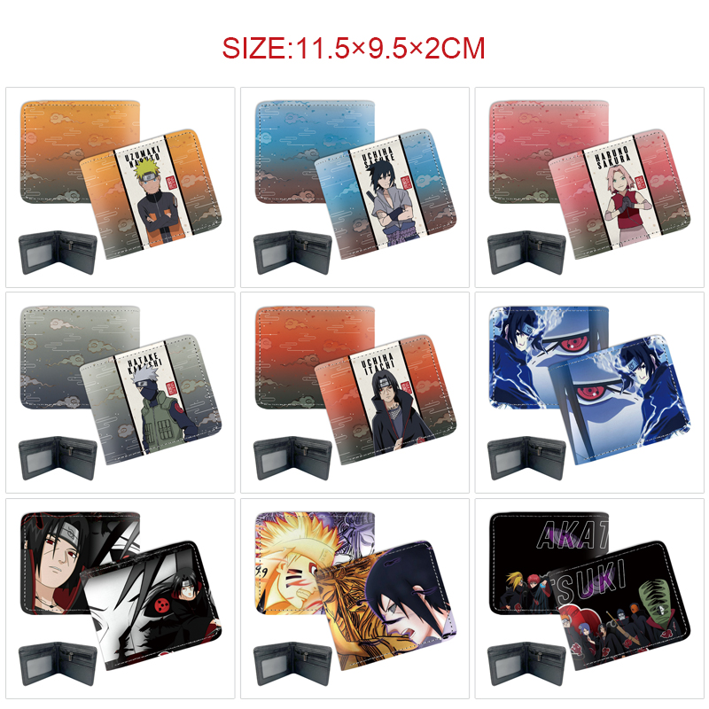 Naruto anime wallet 11.5*9.5*2cm