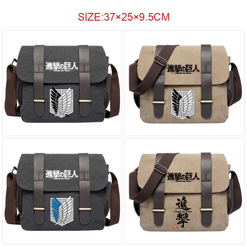 Attack On Titan anime messenger bag