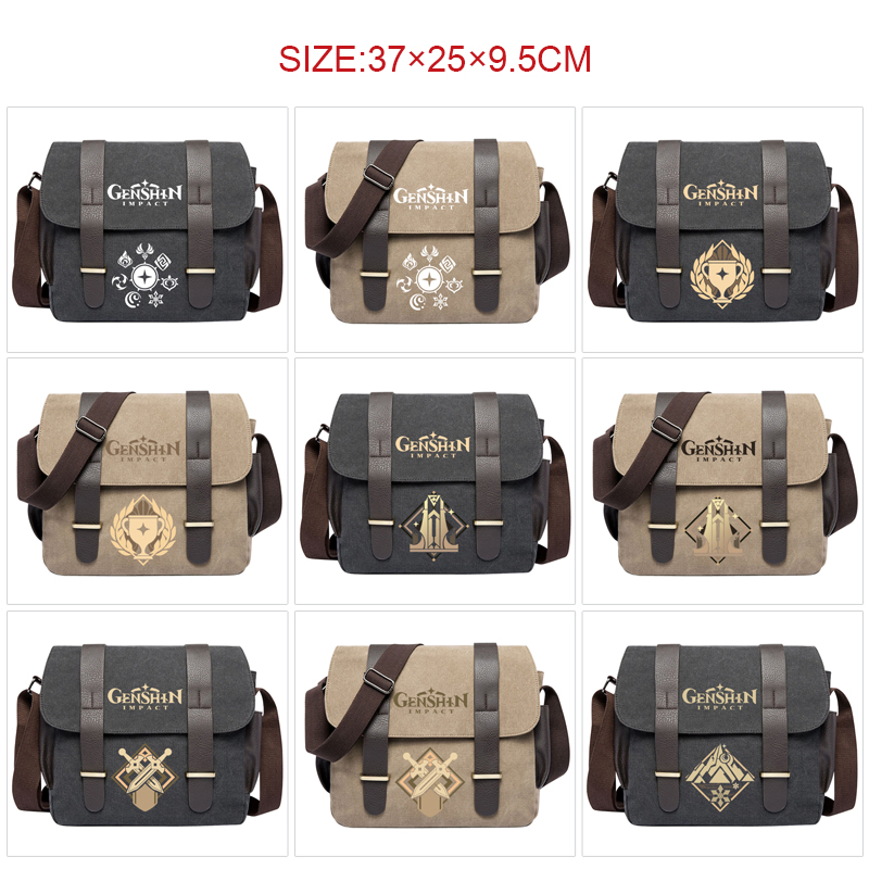 Genshin Impact anime messenger bag