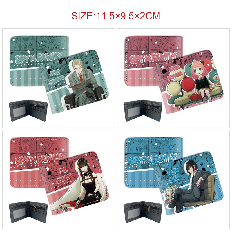 SPY×FAMILY anime wallet 11.5*9.5*2cm