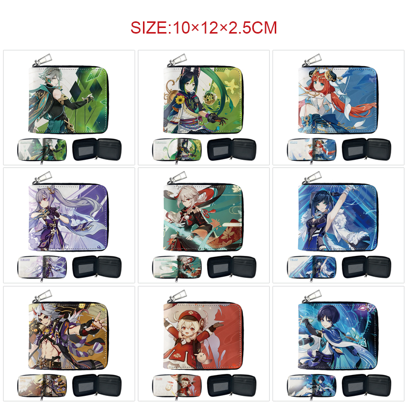 Genshin Impact anime wallet 10*12*2.5cm