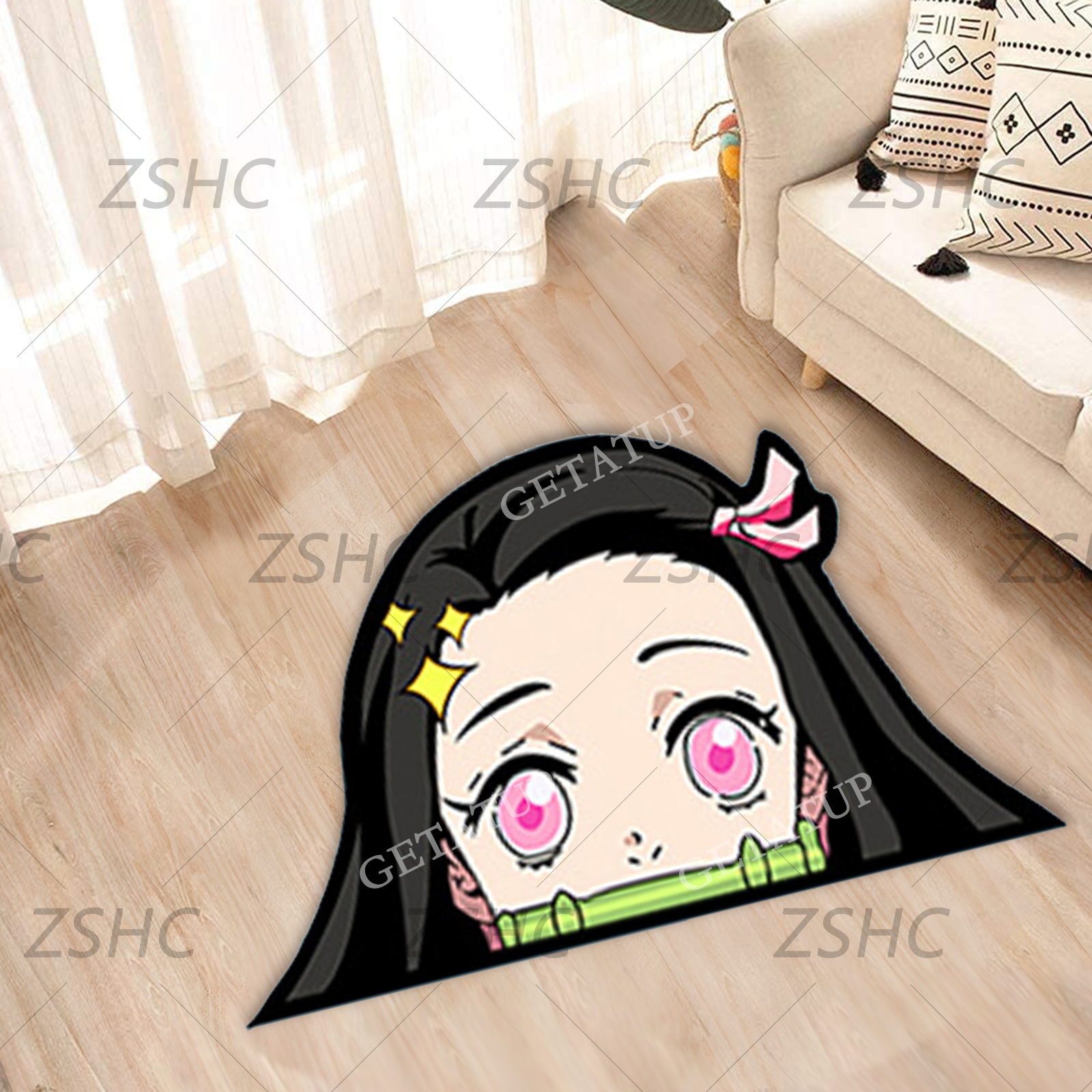 demon slayer kimets anime carpet 100cm