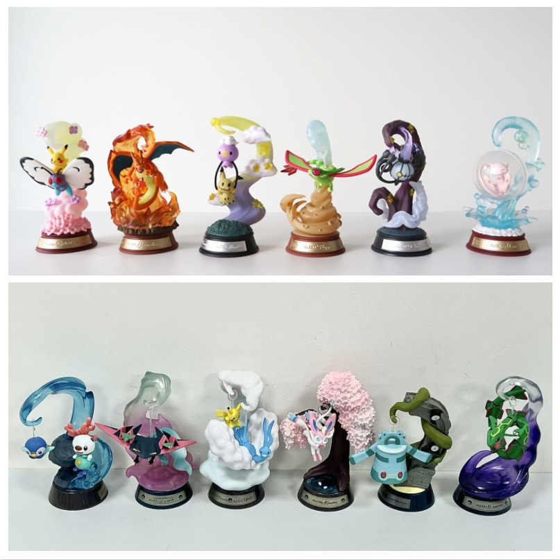 Pokemon anime figure 10cm 6 pcs a set