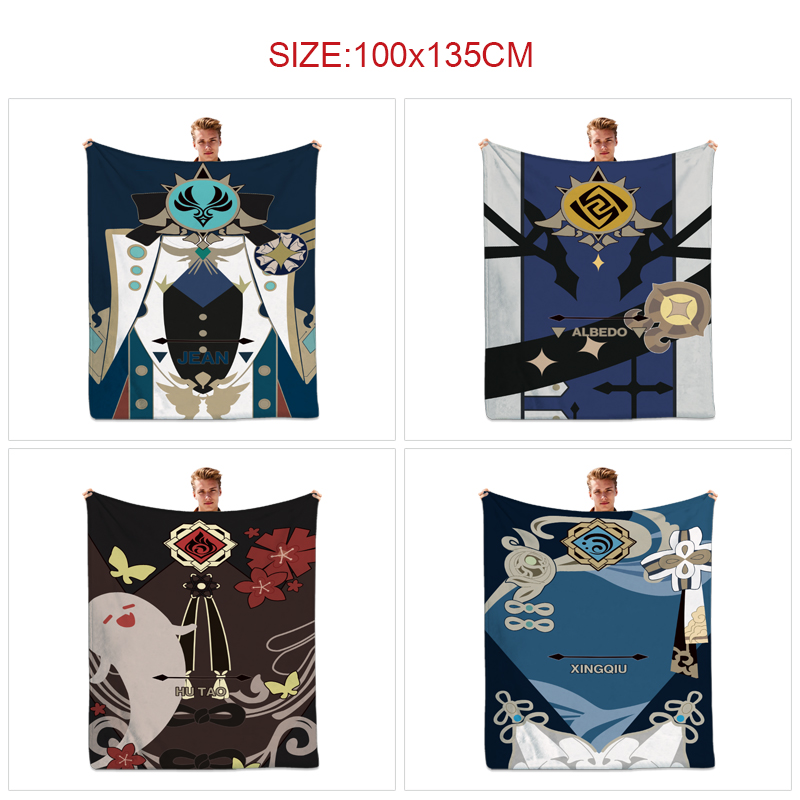 Genshin Impact anime blanket 100*135cm