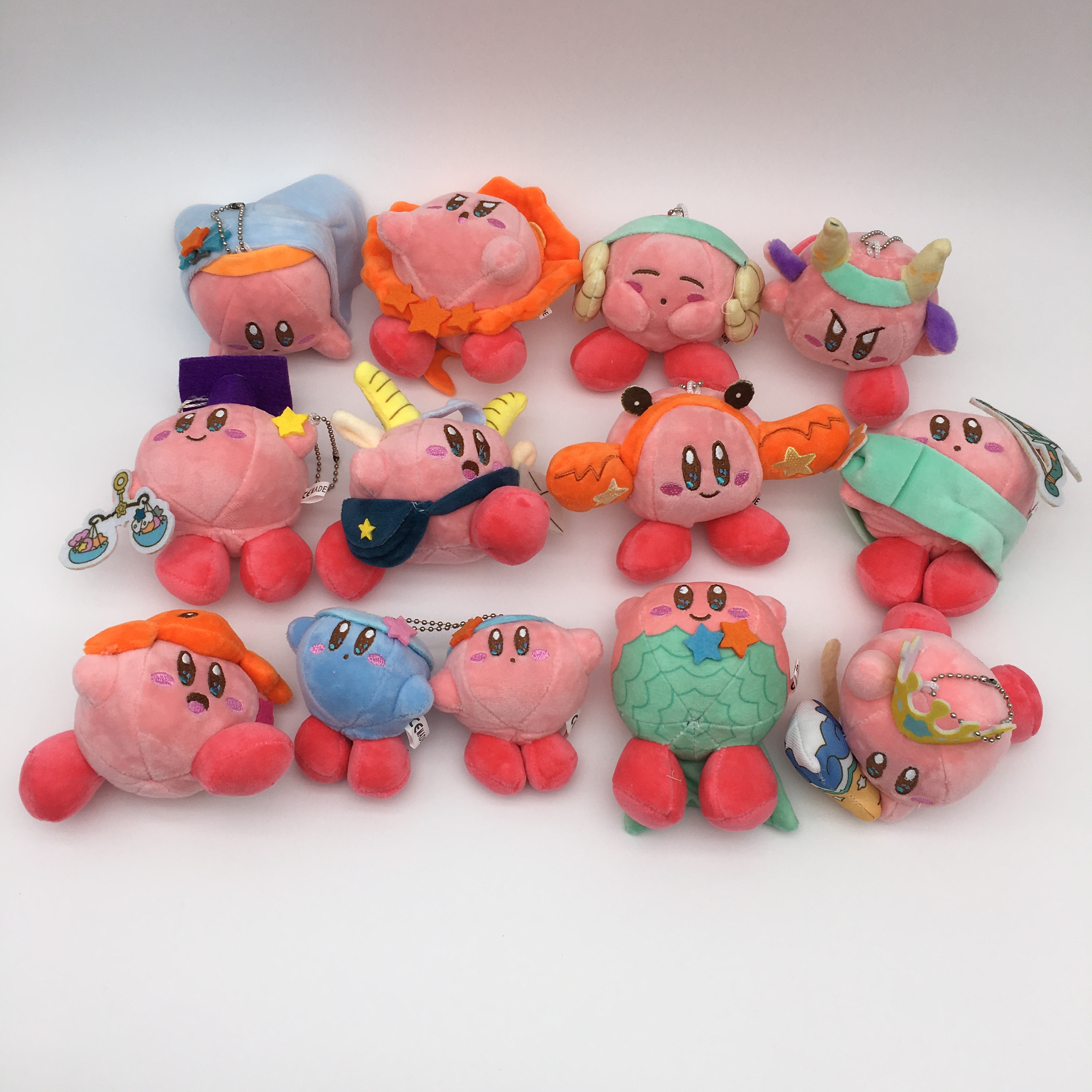 Kirby anime Plush toy 10cm 12pcs a set