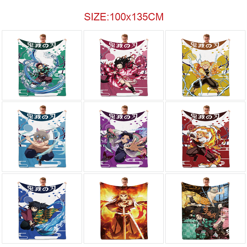 demon slayer kimets anime  blanket 100*135cm