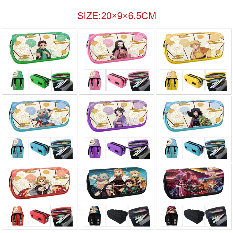 demon slayer kimets anime pencil bag 20*9*6.5cm