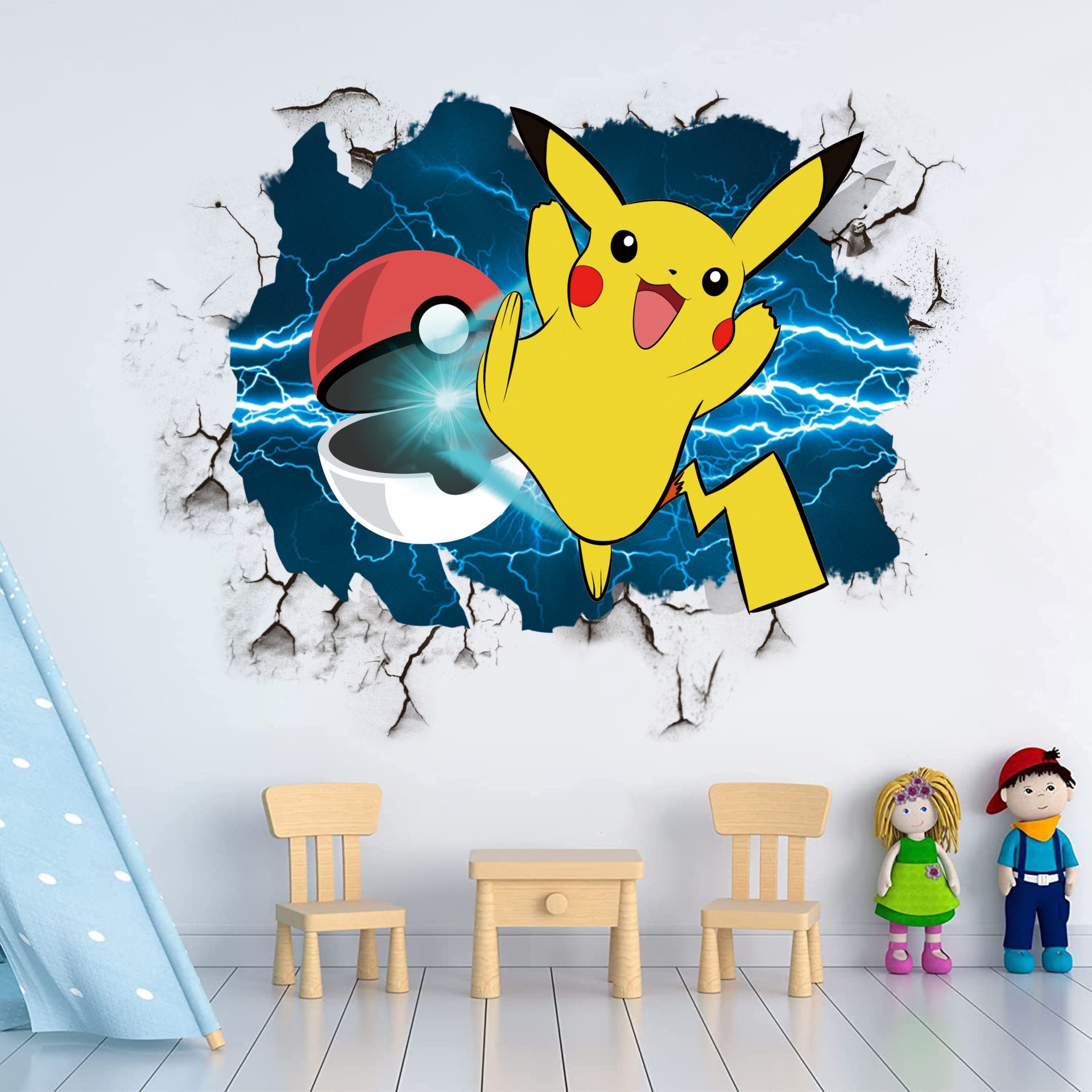 Pokemon anime 3D stickers