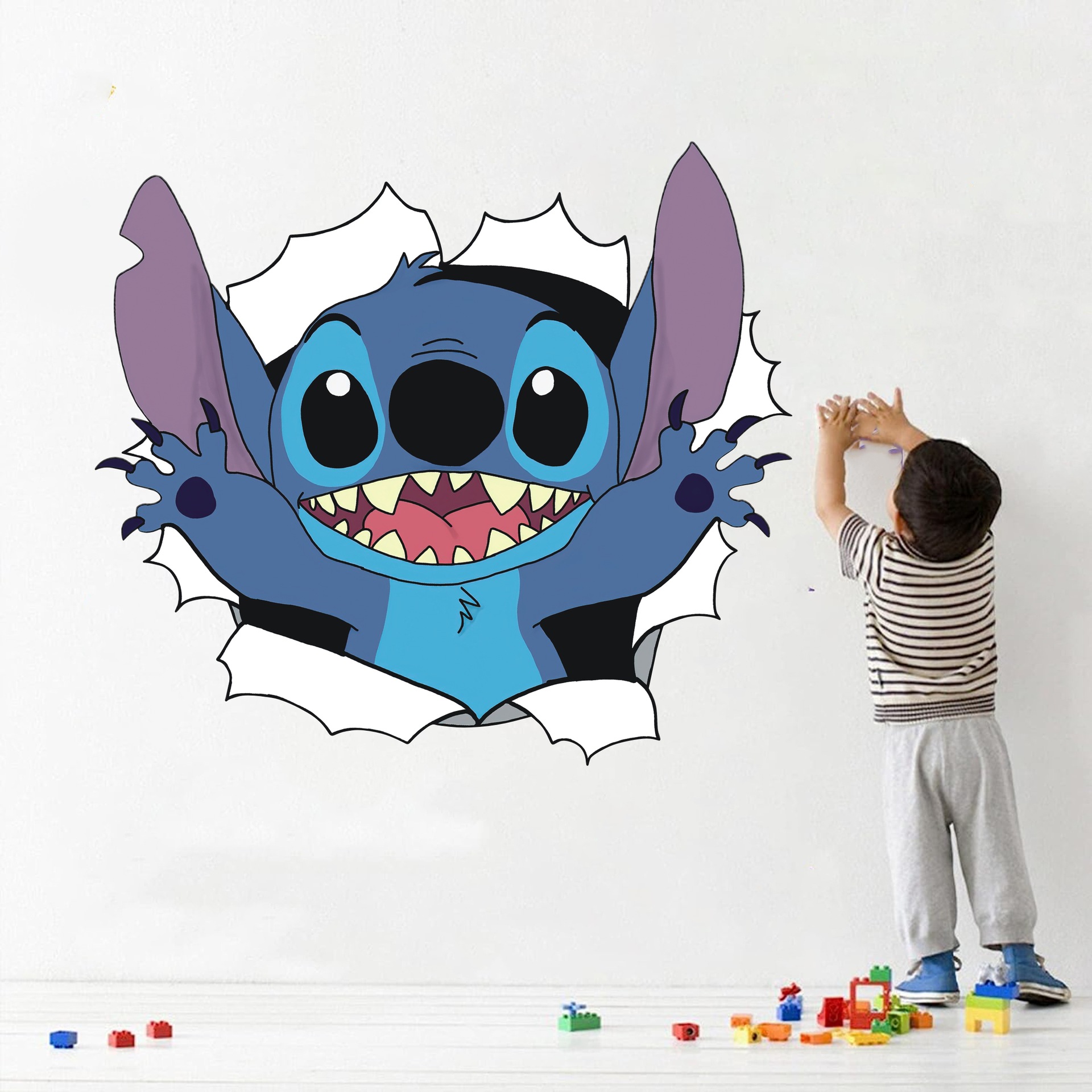 Stitch anime 3D stickers