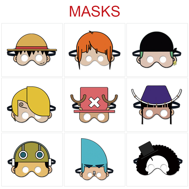 One piece anime mask