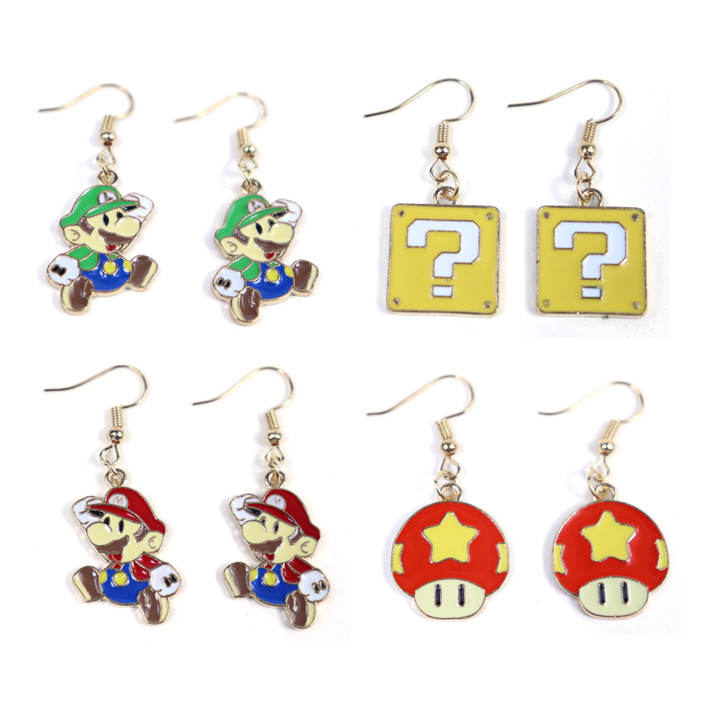 super Mario anime earring
