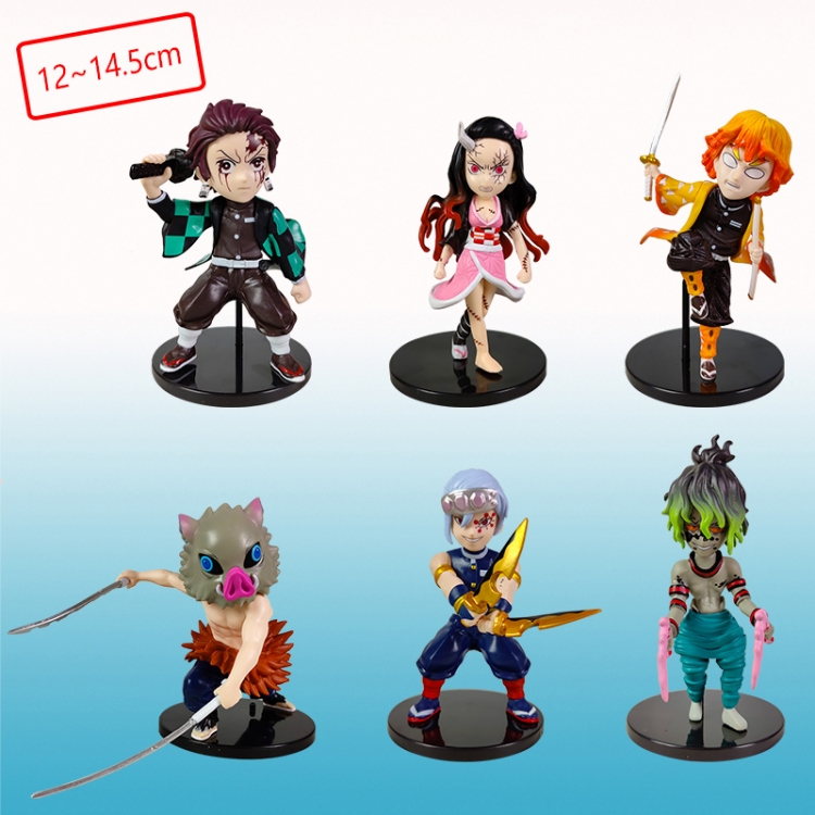 demon slayer kimets anime figure a set