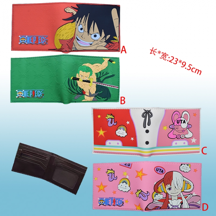 One piece anime wallet