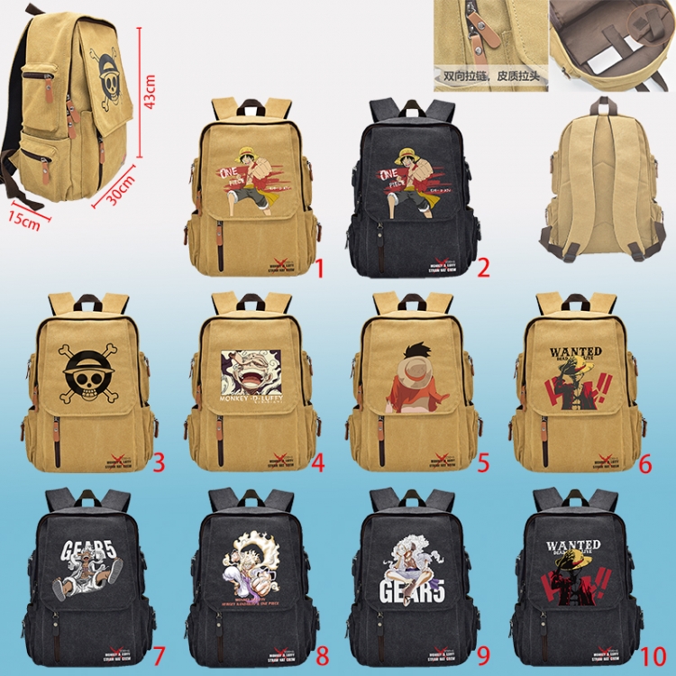 One piece anime backpack