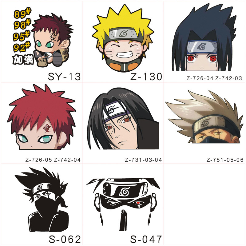 Naruto anime car sticker