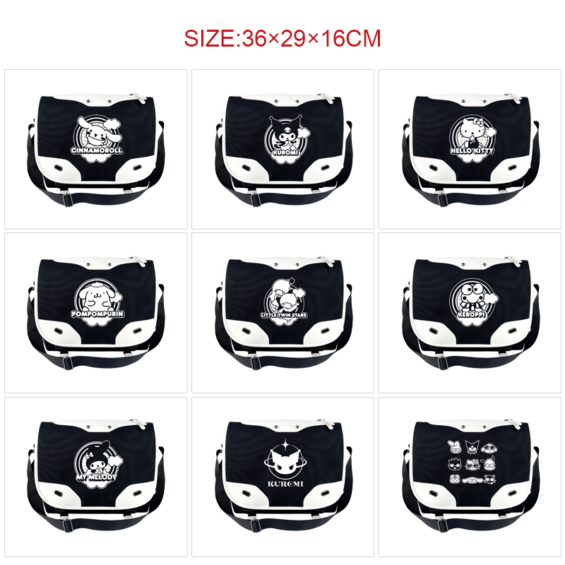 Kuromi anime messenger bag 36*29*16cm