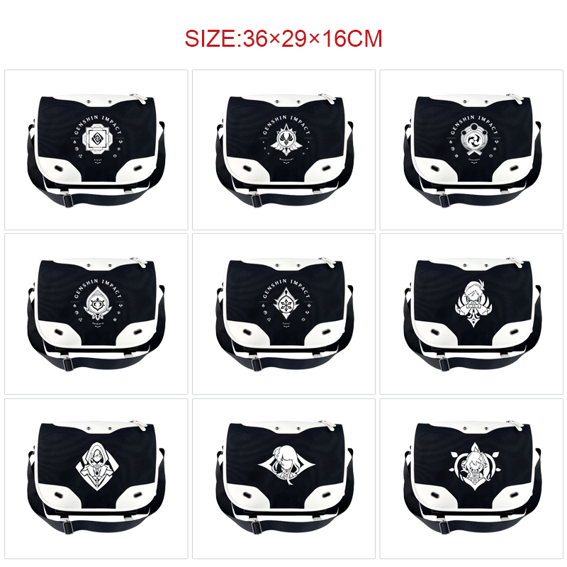 Genshin Impact anime messenger bag 36*29*16cm