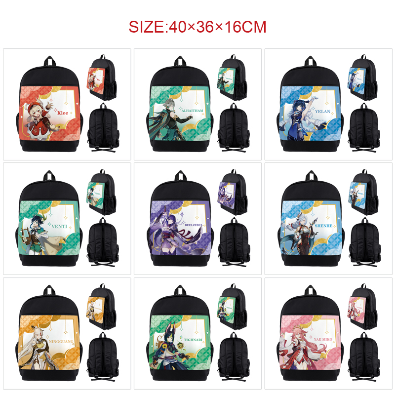 Genshin Impact anime Backpack