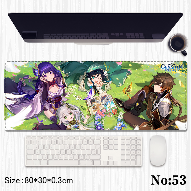 Genshin Impact anime Mouse pad 80*30*0.3cm