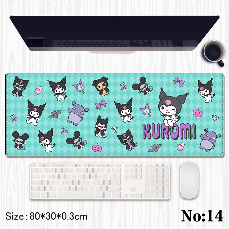 Kuromi anime Mouse pad 80*30*0.3cm