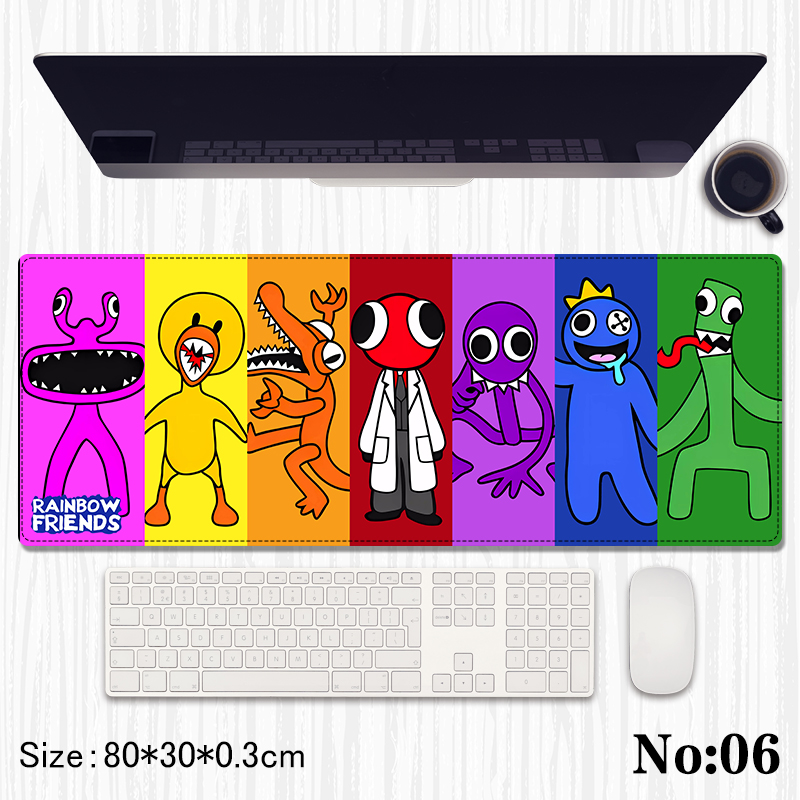 rainbow friends anime Mouse pad 80*30*0.3cm