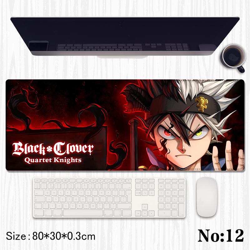 Black Clover anime Mouse pad 80*30*0.3cm