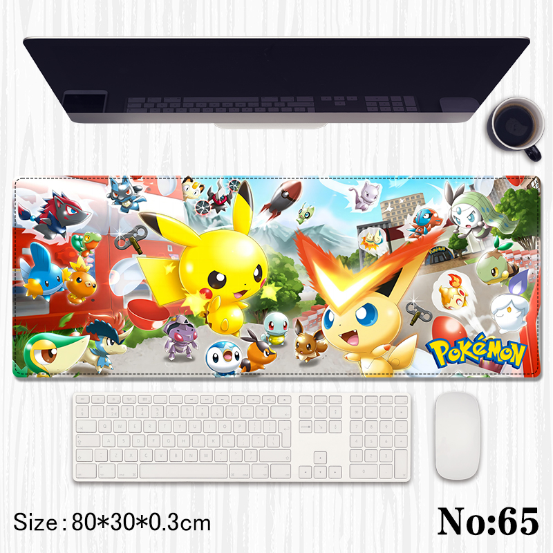 Pokemon anime Mouse pad 80*30*0.3cm