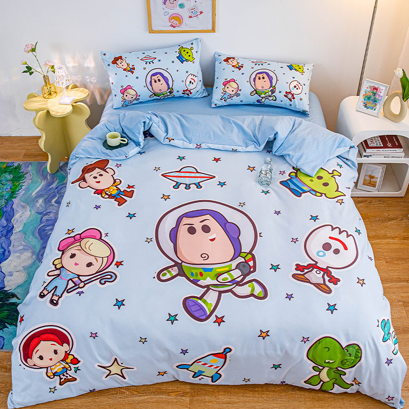 Toy Story anime bed sheet four piece set 1.5m